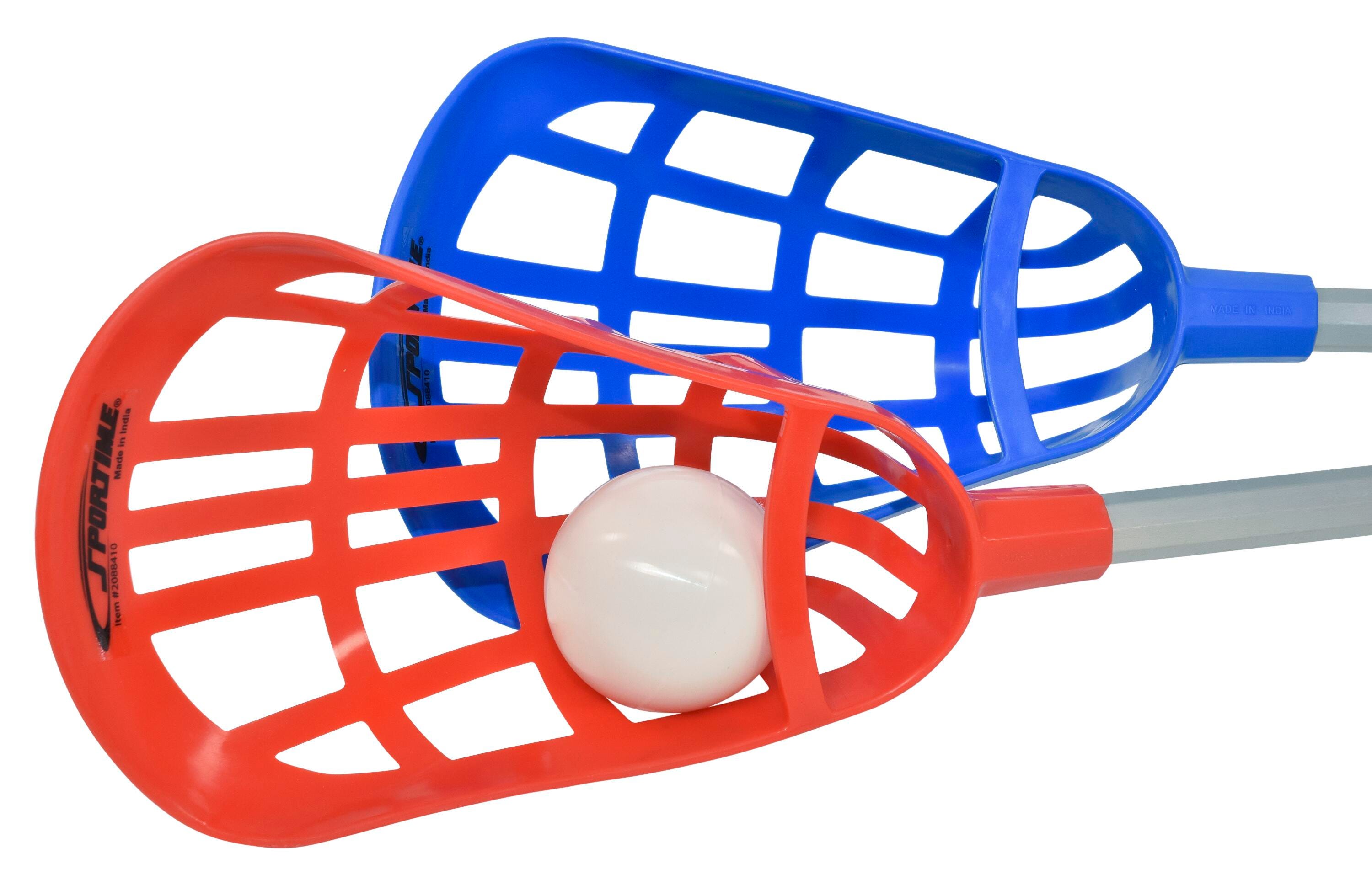 Sportime Soft Lacrosse Kit, Set of 12 Sticks and 6 Balls